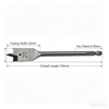 Heavy Duty Hex Shank Wood Flat drill bits