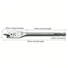 Hex Shank Wood Flat drill bits.